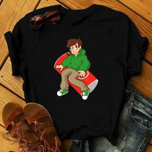 New Anime Eddsworld TShirts Funny Women/men Tshirts Harajuku T Shirt Kawaii Clothing Summer Tees Graphic Tshirt Cartoon Clothes