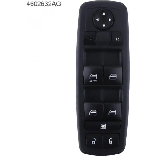 Black Car Window Lifting Switch Electric Window Switch Folding 4602632AG for Chrysler Dodge Jeep