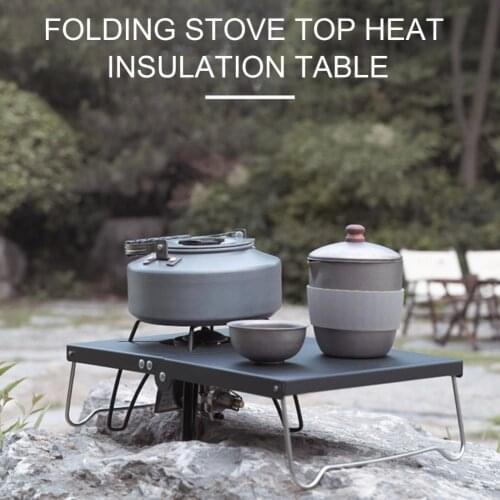 Stove Stand Sturdy Windproof Heat Insulation Mini Camping Table Gas Stove Stand for Outdoor Camping Table outdoor