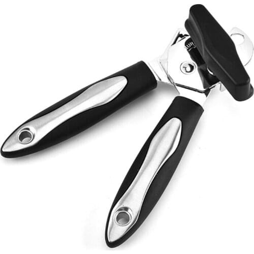 Professional Can Opener Multifunctional Bottle Opener Kitchen Heavy Duty Jar Remover with Smooth Edge for Senior with Arthriti