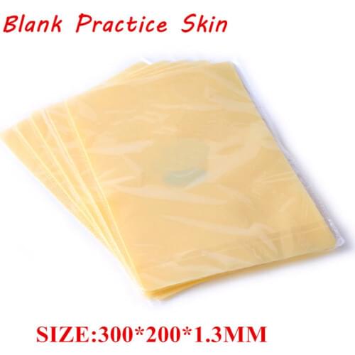 Pro High Quality 5PCS Silicone Tattoo Practice Skin Stencil Double Sides A4 Size Supply -- TA-021-5