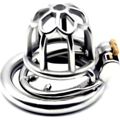 Sex shop with Thorn ring chastity cock cage chastity cage bird stretcher penis ring lock sex toys for men cock ring sex products