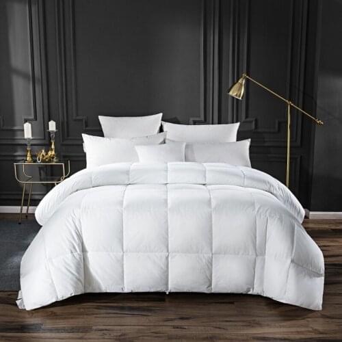 US size 264x230cm/230x230cm Fibers Winter Warmest Comforter Quilt Blanket with 2.5~4.5kg Filler white Bedding Set