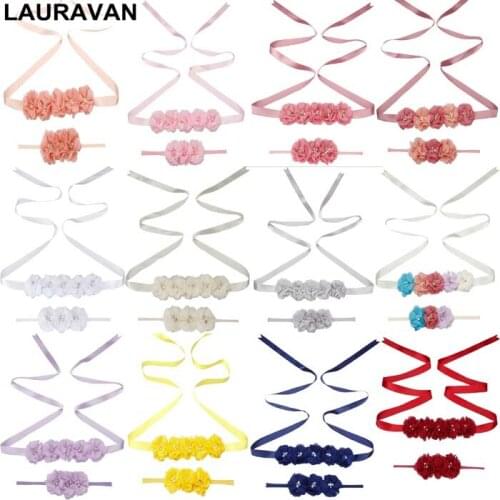 180x2cm Womens Flower Sash Rhinestone Beaded Waistband Bridal Ribbon Cummerbunds Wedding Dress Waist Belt With Baby Hairband