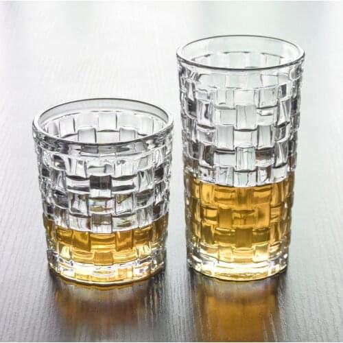 2 Pcs/lot classical transparent fashion whiskey wine glass party pub wine drinking glass cups 0901-38