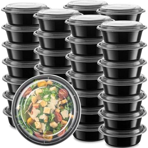 20pcs Meal Prep Containers Reusable Plastic Containers with Lids Disposable Food Bowls Food Storage Lunch box