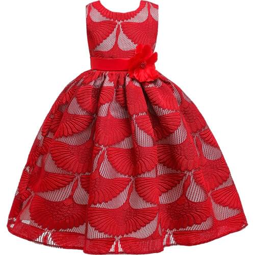 Kids Bridesmaid Flower Girls Wedding Dress For Girls Party Dress Children Prom Princess Dress Teenage Girls Clothing 4 6 14 Year