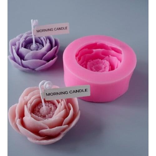 Homemade Scented Candle Silicone Mold Diy Scented Candle Making Supplies Soap Mold Plaster Mold Cake Decor Flower Resin Molds