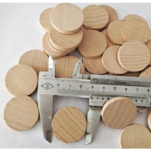 10PCS 3cm 1.18inch Round Unfinished Wood Cutout Circles Chips for Arts & Crafts Projects, Board Game Pieces, Ornaments