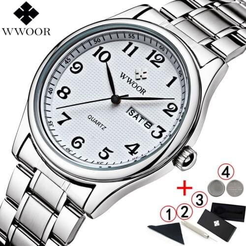 Male wristwatches 2019 new classic business men watches waterproof Week stainless steel fashion brand mens wrist watch 2019