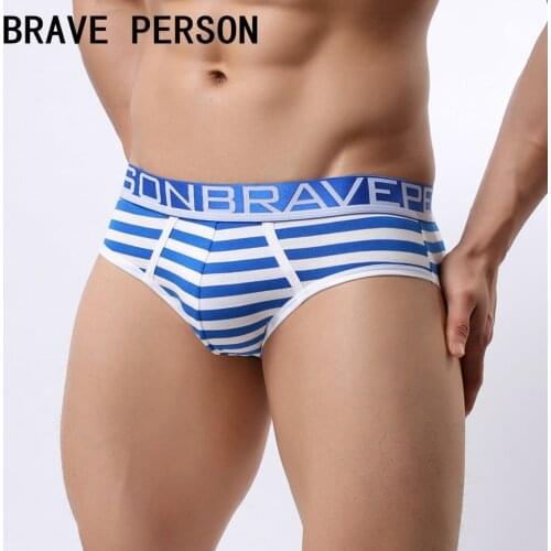 2019 Sexy Mens Underwear Briefs Penis Pouch Men Bikini Striped Gay Men Underwear Cuecas Sexi Calzoncillos Hombre Slips Brand