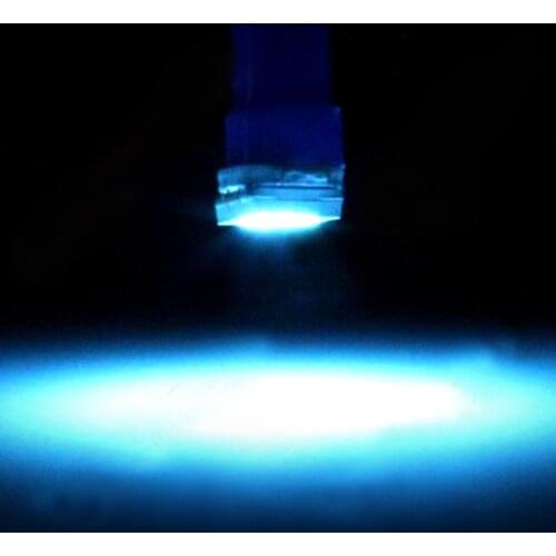 Pack of 20 T5 5050 1SMD Ice Blue Dashboard Gauge LED Wedge Lamps