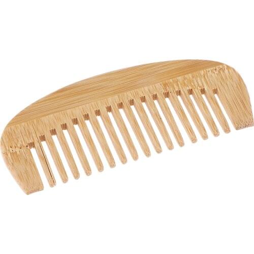 Beard And Hair Comb 100% Natural Bamboo Mens Oily Hair and Beard Grooming Applicator Tool