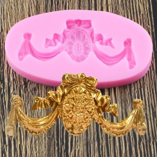 Flower Relief Silicone Mold Cake Border Fondant Molds 3D Cupcake Baking Chocolate Decorating Tools Polymer Clay Moulds