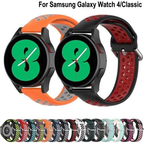 Sport Band Strap For Samsung Galaxy Watch 4 44MM 40mm /Galaxy Watch 4 Classic 42mm 46mm Band Silicone Wristbands Bracelet