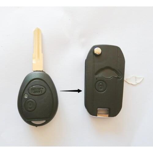 With LOGO for Land Rover Key Shell 2 Button Uncut Blade Remote Car Key Cover Case Replace Fob for Landrover Sport LR3 Discovery