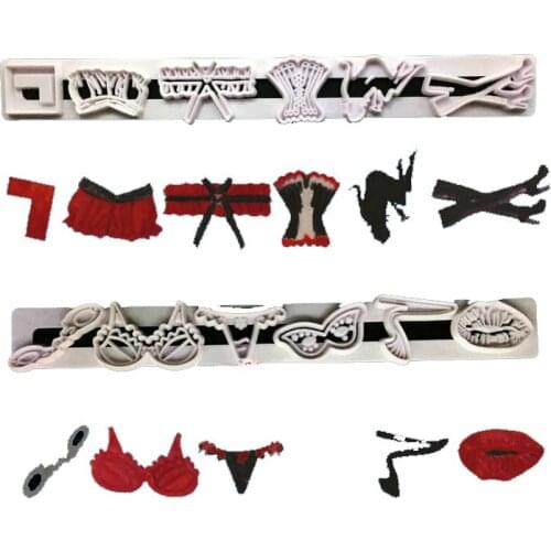 Modern Girl Costume Accessories Cookie Cutter Plastic Biscuit Cut Mold Baking Fruit Cut Cake Mold Embossing Printing Die