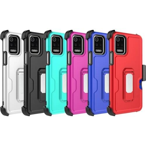 Heavy Duty Shockproof Rugged Case For LG K52 Cases Belt Clip Protective Cover For LG K62 Kickstand Case Funda