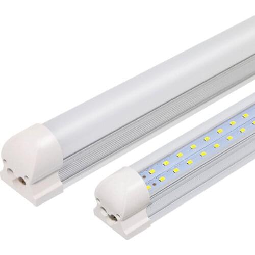 T8 LED Integrated tube light Double Row Tube U-shape V-Shape 1ft 2ft 3ft 4ft 1.2m 36w 28w 18w 10w T8 Fluorescent Tube AC85-265v