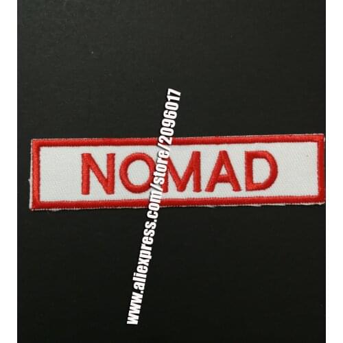 Nomad Patches of embroidered Iron On Biker Patch for Motorcycle Jacket Vest Hells PATCHES,VEST MC PATCHES badges Stickers