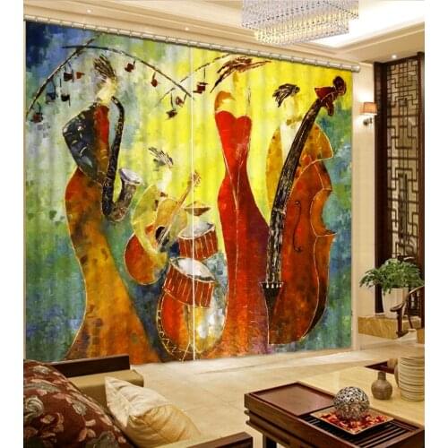 High Quality Customize size Home Decor Living Room Natural Art fashion decor home decoration for bedroom living room curtain