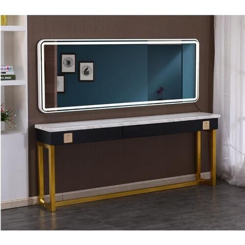 Barbershop mirror web celebrity a simple European hair salon dedicated floor-to-ceiling style cutting mirror style hair dressing