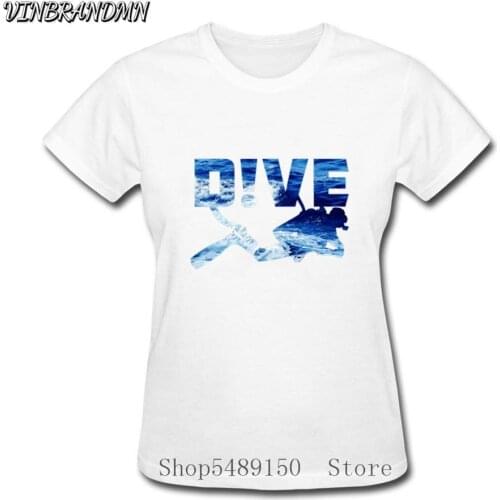 Deep Sea Diving Tshirt Vintage Explorer Underwater Diver T-Shirt Classic Print Brand Women Tops Tee Scuba Dive Cotton Streetwear