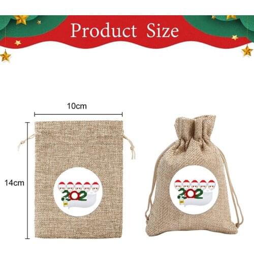 1pc Creative Gunnysack Bags Treat Bags Candy Bag Bags Christmas Wedding Birthday Party New Year Favors Supplies Gift Bags Cocina