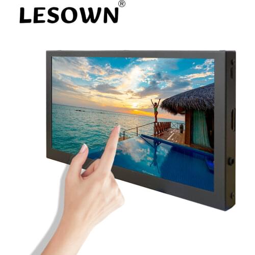 7 inch Portable Monitor 1024x600 IPS 16:9 Touch Screen Speakers Computer Display HDMI USB for Raspberry Pi PS4 Xbox, Plug & Play