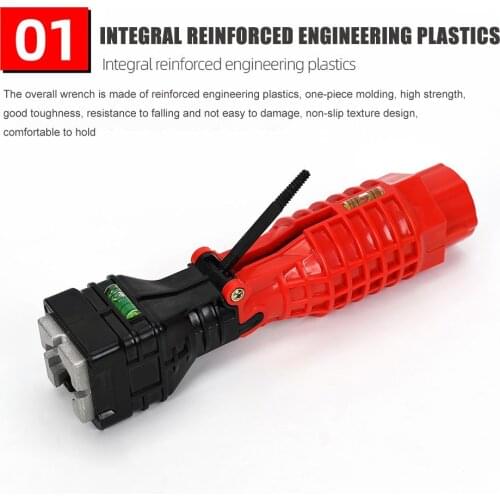 18 in 1 Foldable Water Pipe Wrench Double End Basin Bottom Pliers Sleeve Bathroom Faucet Sink Installation and Maintenance Tool