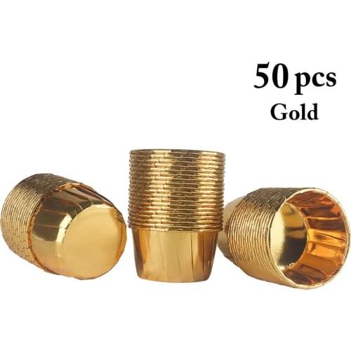 50PCS/Pack Muffin Cupcake Liner Heatproof Cake Wrappers Baking Cup Tray Case Cake Paper Cups Pastry Tools Home Party Supplies