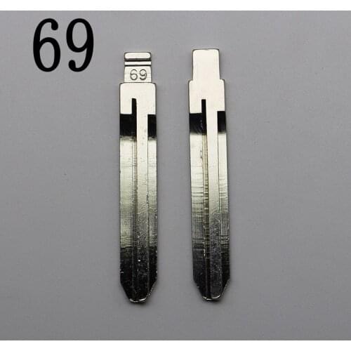 #69 Uncut Metal NO. 69 Scale Blank Car Key KD MINI/KD900 Remote Blade TOY43R For Subaru XV/Great Wall For Toyota (old) Key Blade