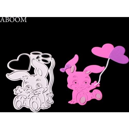 ABOOM New 2018 Rabbit Metal Cutting Dies For Scrapbooking Die Cut Cuts For Paper Card Making Craft Embossing Photo Knife Mold