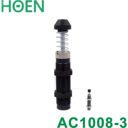 AC1008-3 Pneumatic Cylinder Shock Absorber AC 1008-3 Low speed AC series OD thread size 10mm stroke 8mm Specifications M10*1.0
