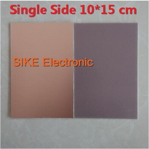 Free shipping 5pcs/lot Single Side 10*15*FR4 FR-4 Glass fiber Blank Copper Clad Printed Circuit Board Universal Prototype PCB