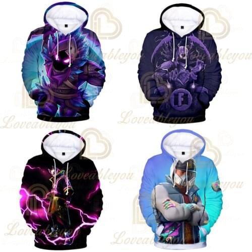 Fortnite Kids Hoodies Game 3D Printed Sweatshirt Long Sleeve Clothes for Teens Boys Girls 3-14Years Child Pullover Hoody Costume