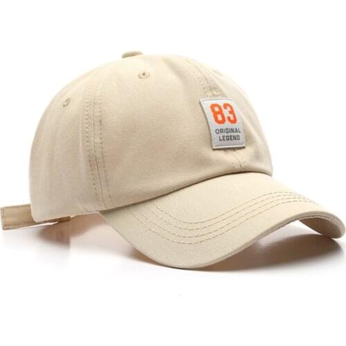 Men Women Number Letters Label Front Baseball Cap Harajuku Hip Hop Outdoor Sports Sunscreen Adjustable Trucker Dad Hat