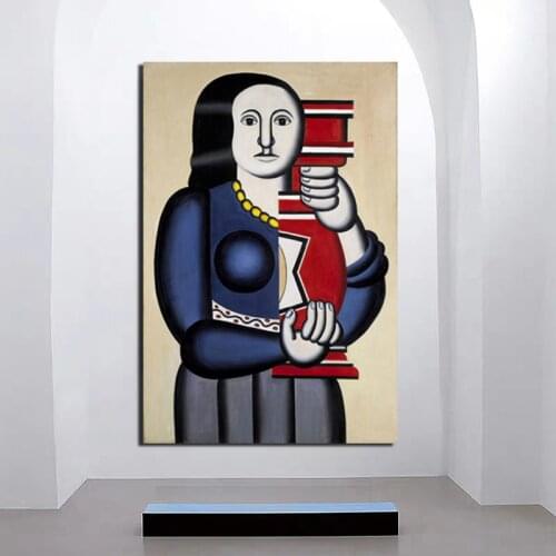 Fernand Legor Abstract Woman Wall Art Canvas Painting Posters Prints Modern Painting Wall Pictures For Living Room Home Decor