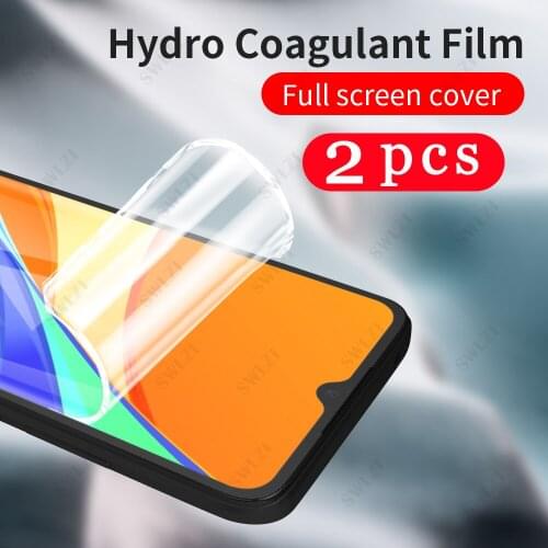 2-1Pcs full cover Not Glass for xiaomi redmi 10X 9T 9A 9C 9i 8A note 9 pro max 9S 8 8T 7 7S hydrogel film phone screen protecto