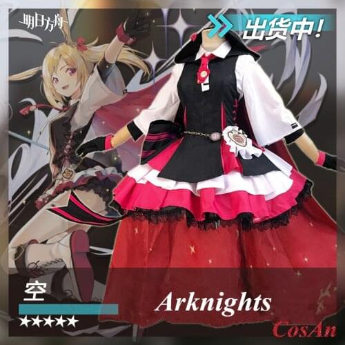 Hot Game Arknights Sora Cosplay Costume Idol Cute Lolita Dress Full Set Female Party Role Play Clothing S-XL Limited Stock