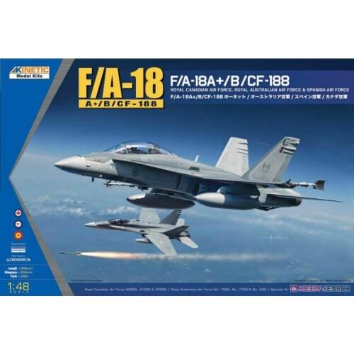 Kinetic K48030 1/48 F/A-18 (FA-18A+/B/CF-188) plane model kit 2019