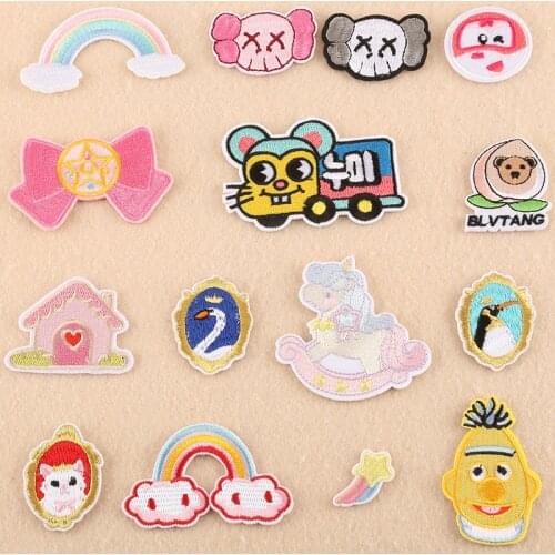 Cartoon Cloth Stickers Childrens Clothing Accessories Adhesive Patch Accessories Clothing Accessories Embroidery Cloth Stickers