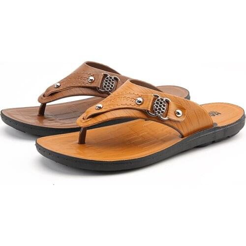 Hot Sale Sandals Men Shoes Summer Slipper Mens Sandals Beach Slippers Sandalias Hombre Sandale Homme Large Size 39-44 Promotion