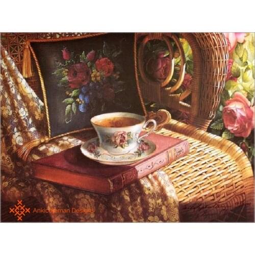Embroidery Counted Cross Stitch Kits Needlework - Crafts 14 ct DMC DIY Arts Handmade Decor - Afternoon Tea 2