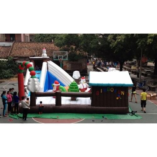 Customized inflatable playground toys,Christmas trampoline,Christmas infatable castle and decorates