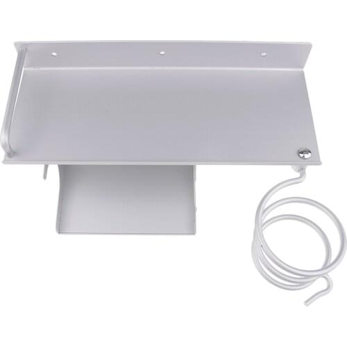 Wall Mount Hair Dryer Hanging Spiral Rack Bathroom Shelf Storage Organizer