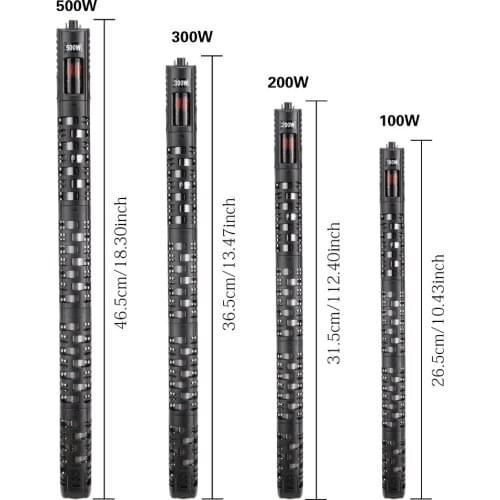 New Aquarium Fish Tank Anti-Explosion LED digital Temperature Controller heating rod 220-240V 100W / 200W / 300W/500W Choose