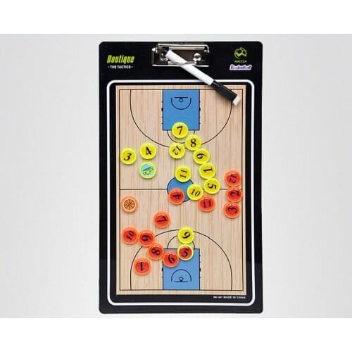 MAICCA New Magnetic Basketball Coaching Board Folding thick Coach board tactics set with Pen Teaching Clipboard Factory sale
