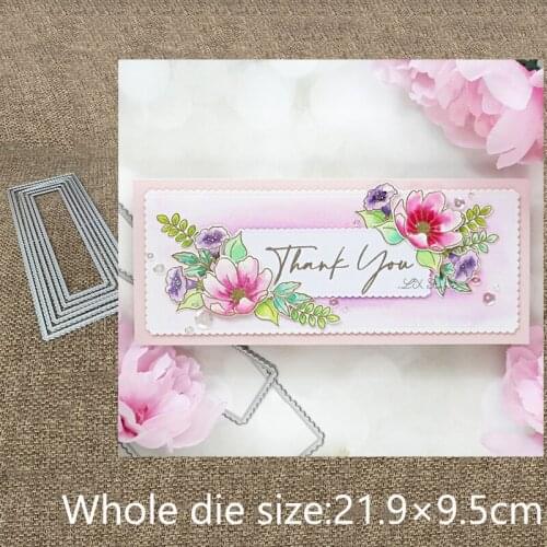 New Design Craft Metal stencil mold Cutting Dies Scalloped Nested decoration scrapbook die cuts Album Paper Card Craft Embossing