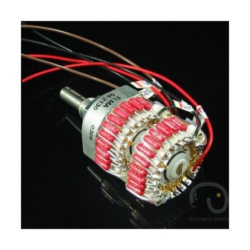Pre amplifier Stereo AMP ELMA 24 Gear Potentiometer Volume Switch With RA Resistance ELMA Bracket 50K 100K 250K